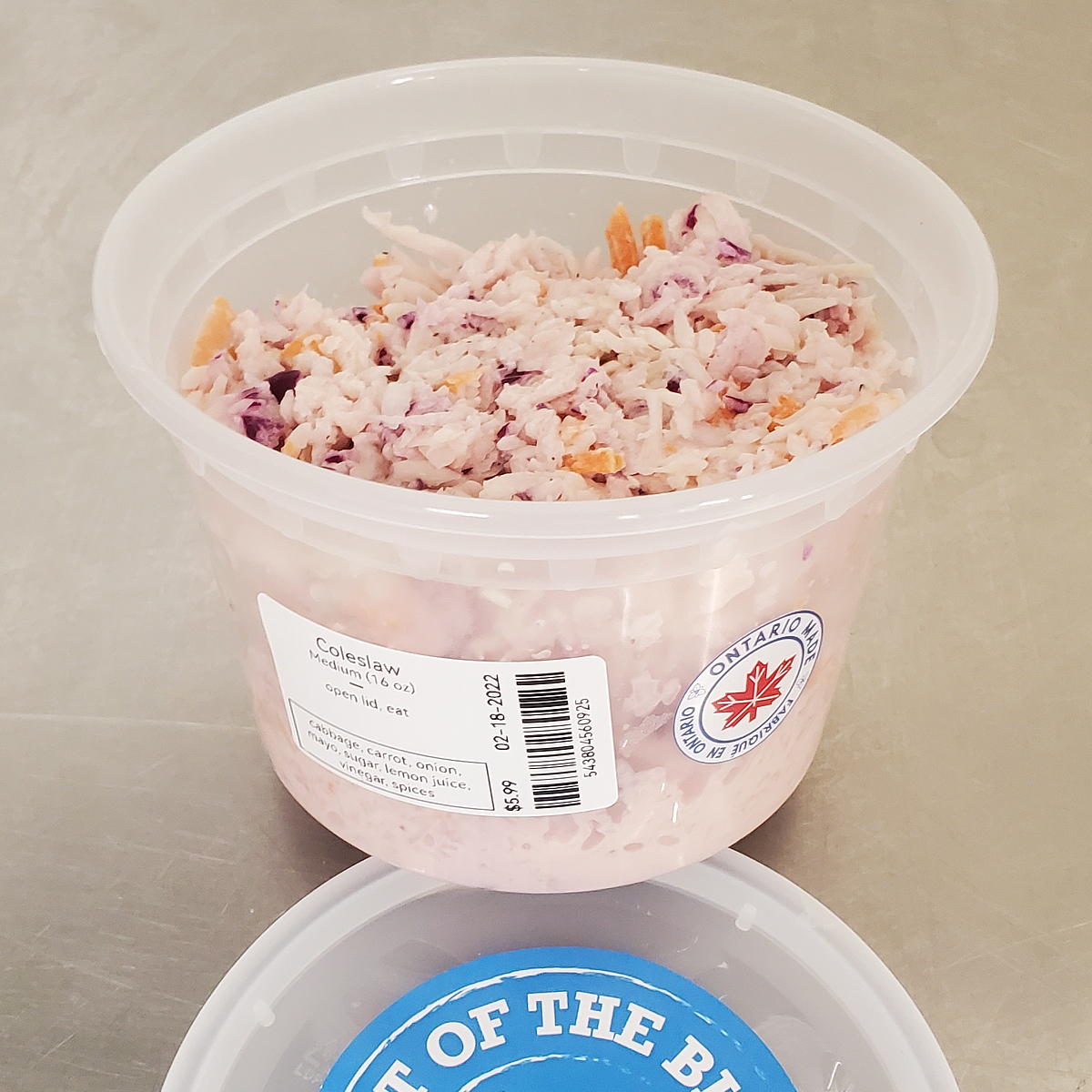 Out of the Blue // Seafood Market // Bayfield, Ontario // Coleslaw 16 oz